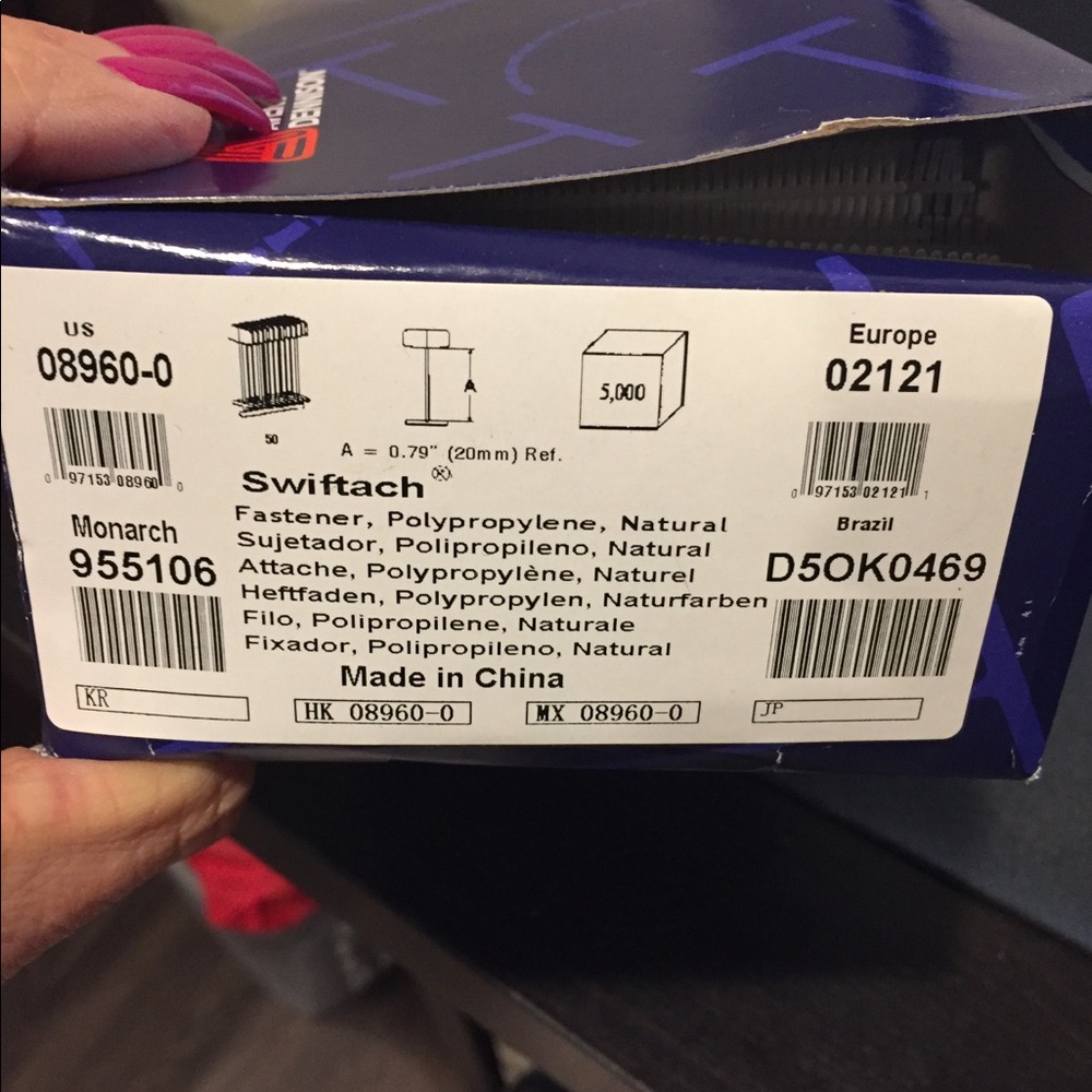 Avery Dennison Monarch tagging fasteners #955106